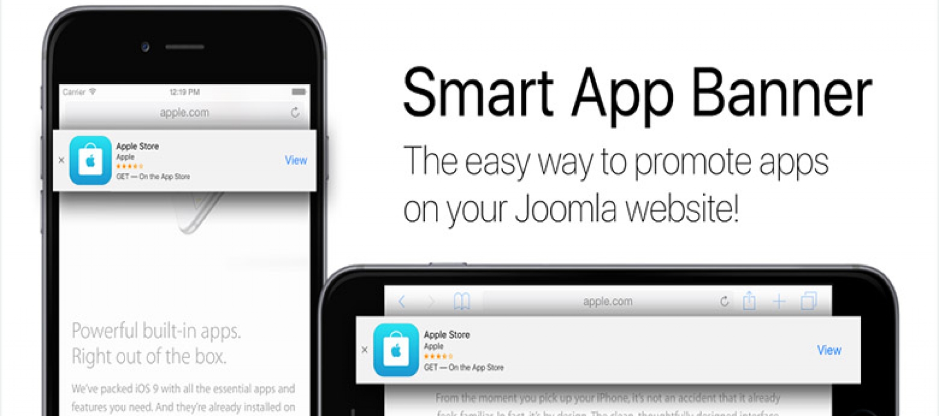 Joomla Akıllı Uygulama Banner Modülü