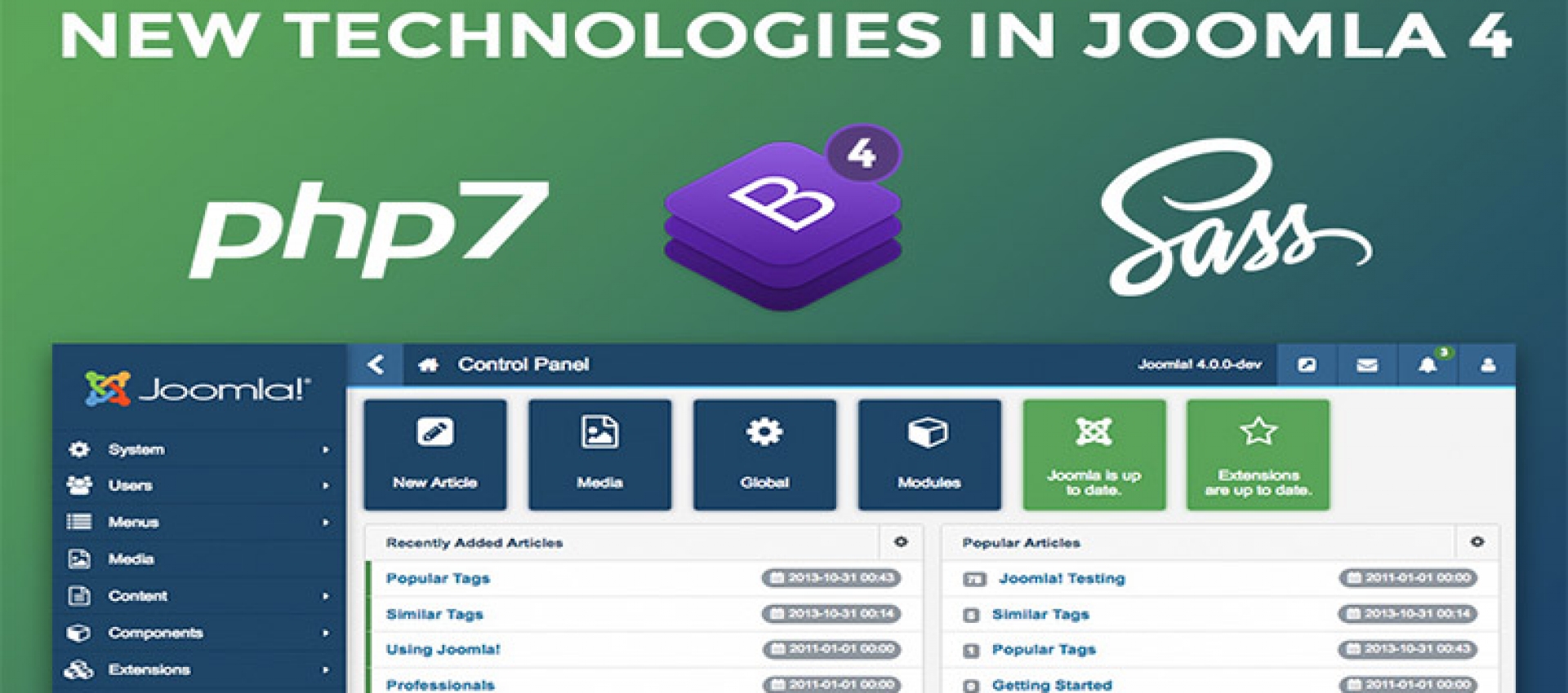 Joomla 4'deki Yeni Teknolojiler ve Yararları