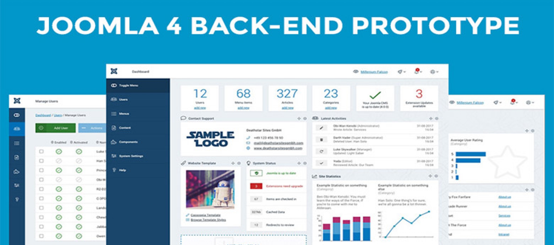 Joomla 4 Yeni Arka Uç Önizlemesi