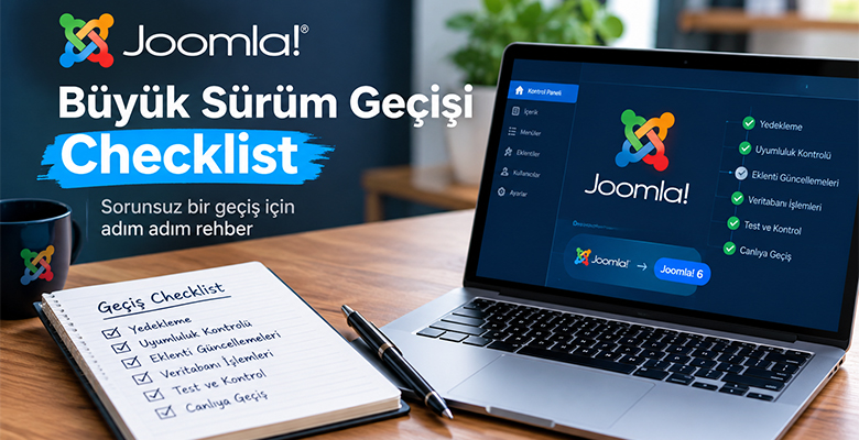 Joomla Büyük Sürüm Geçişi Checklist: Sorunsuz Geçiş İçin 10 Adım